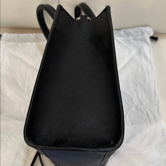 REBECCA MINKOFF Mini MAB Black/Gold Shoulder Bag Crossbody Leather Tote - Picture 11 of 14